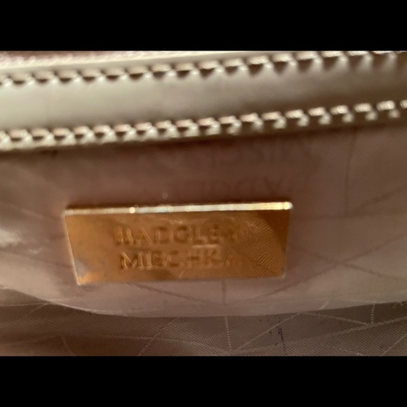 Badgley Mishka Two-Tone Leather Satchel Handbag - Picture 6 of 12